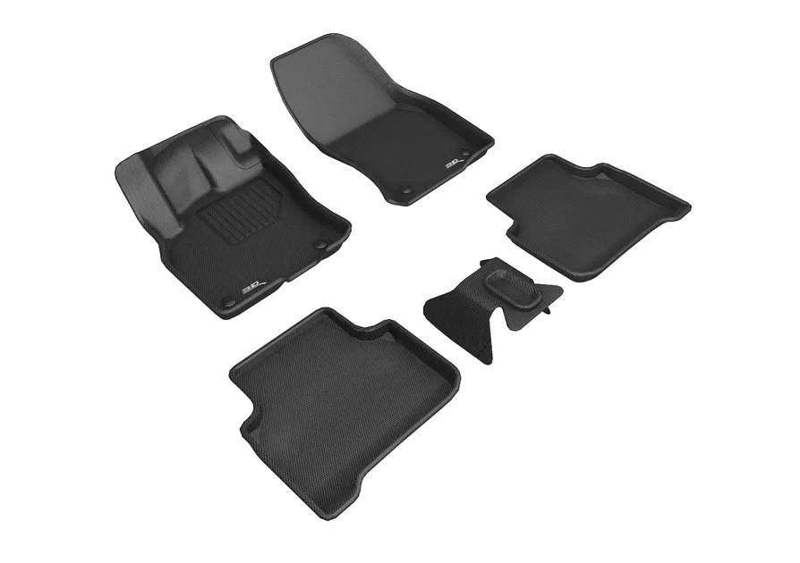 3D MAXpider Kagu Floor Mats For 19-24 Audi Q3 (F3) - Black R1 R2